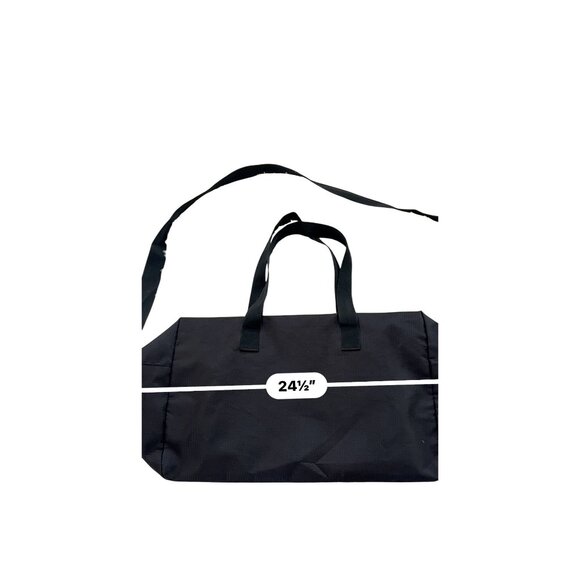 Georgio Armani Black Large Nylon & Leather Duffle Bag With Dual Handles & Adjust - Picture 13 of 14